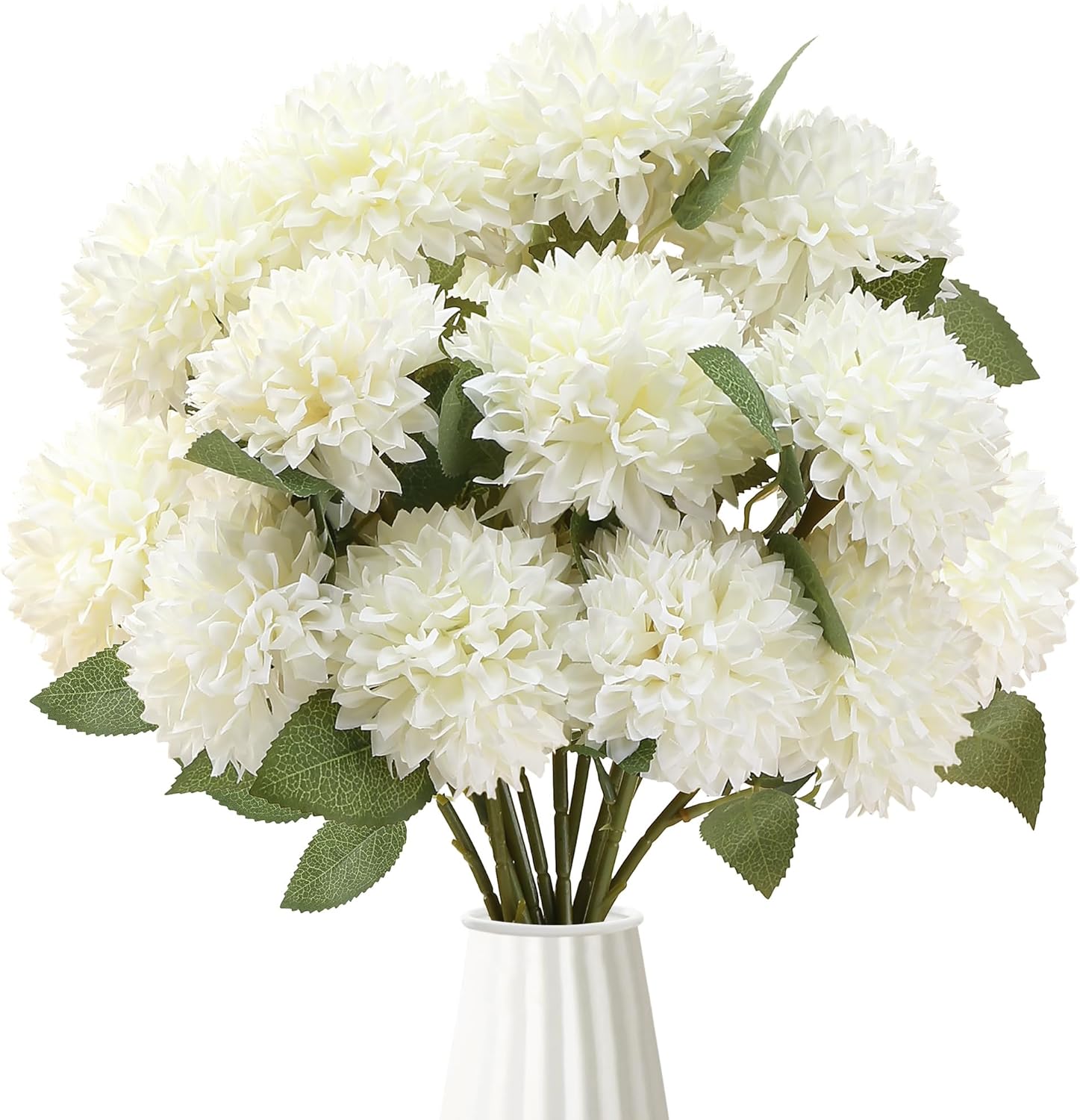 Baby Breath Dried - 12Pcs Artificial Flowers Chrysanthemum Ball for