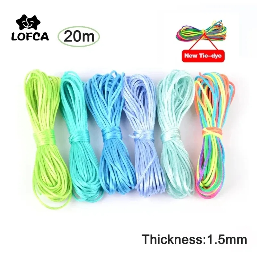 Ribbon Wired Satin - 20 Mét/lô DIY Dây Nylon 1.5Mm