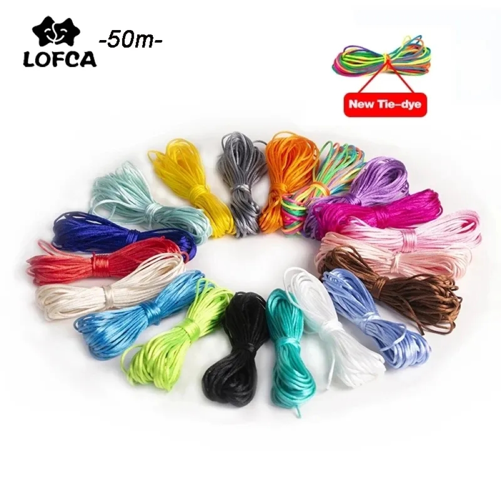 Ribbon Wired Satin - 1.5mm Núm Vú Clip Chain DIY