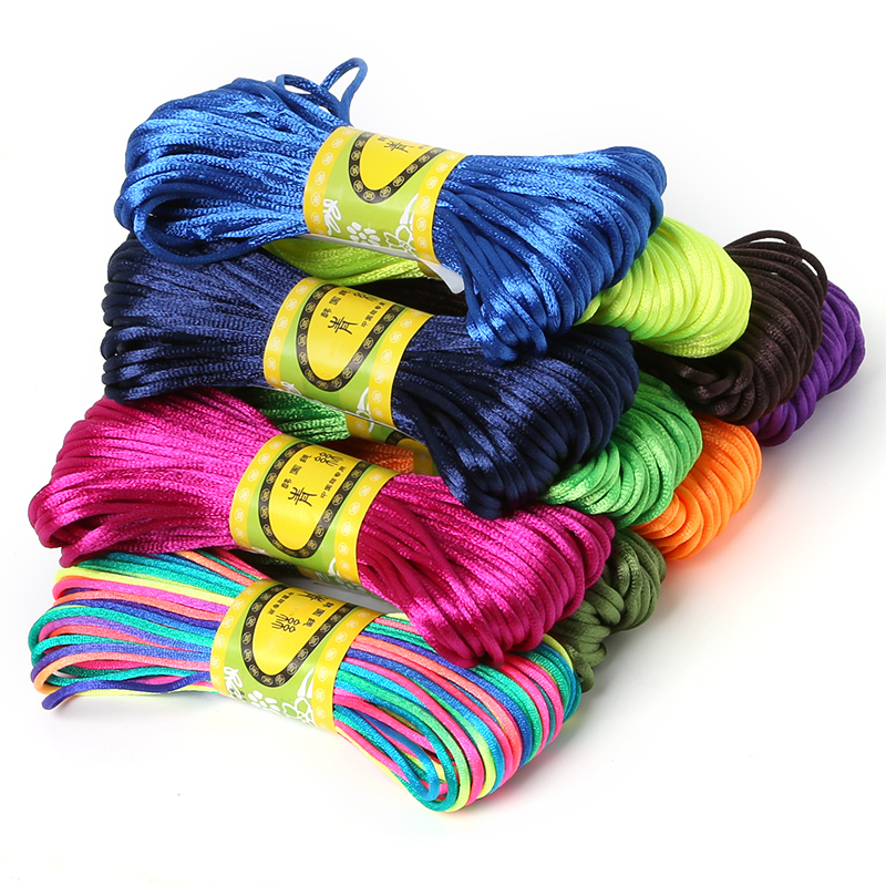 Ribbon Wired Satin - 2.5mm 20m Satin Rattail Lụa Macrame