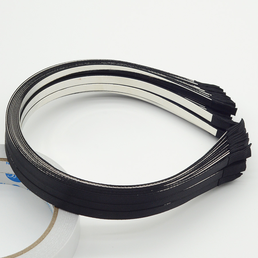 Ribbon Wired Satin - 10 Cái 5Mm Màu Đen Nơ
