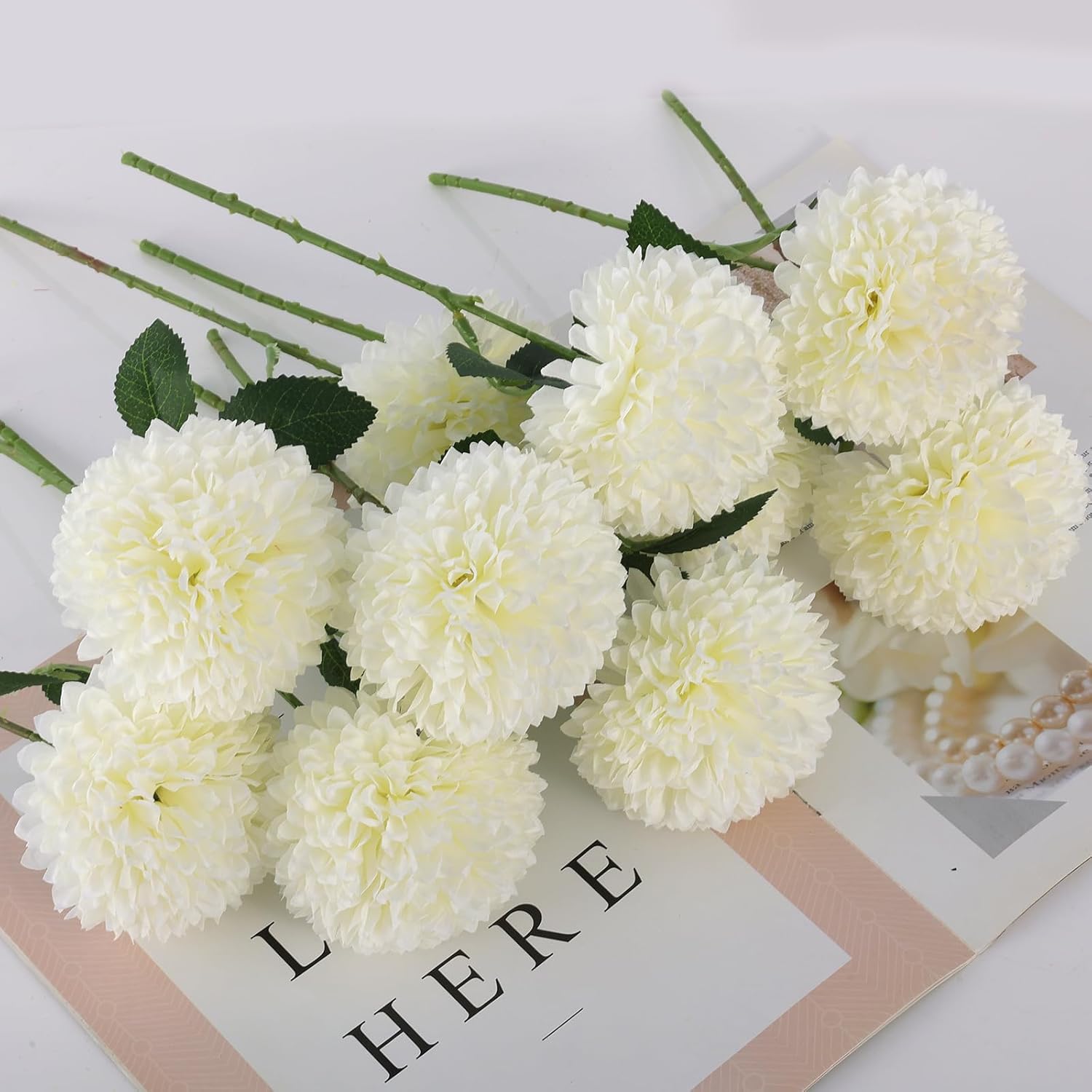 12Pcs Artificial Flowers Chrys - đánh giá và giá Baby Breath Dried