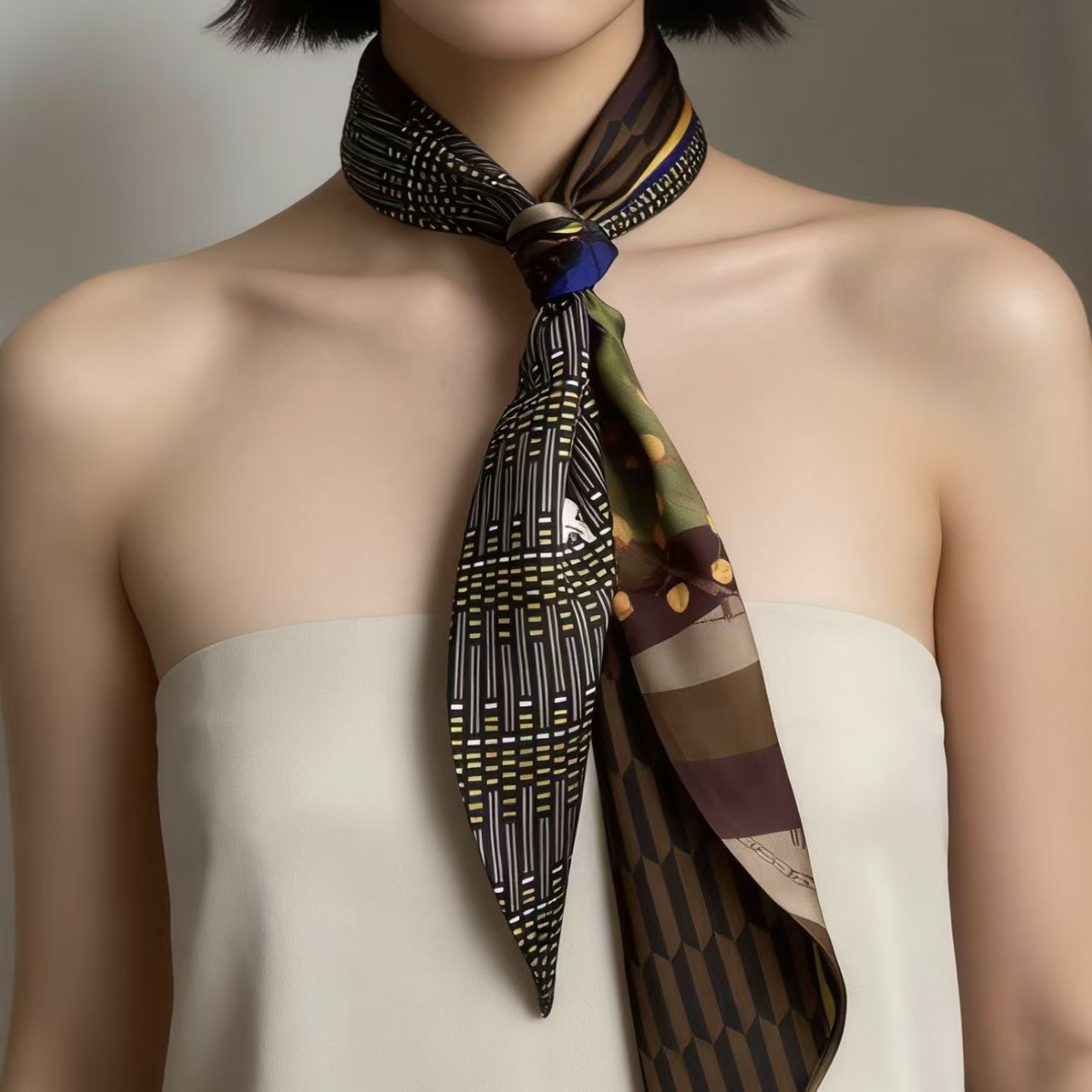 Luxury Print Long Hair Ribbon  - đánh giá và giá Ribbon Wired Satin