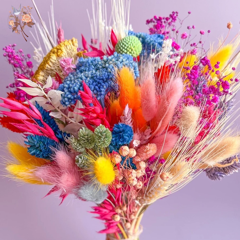 Colorful Dried Flowers Wedding - đánh giá và giá Baby Breath Dried