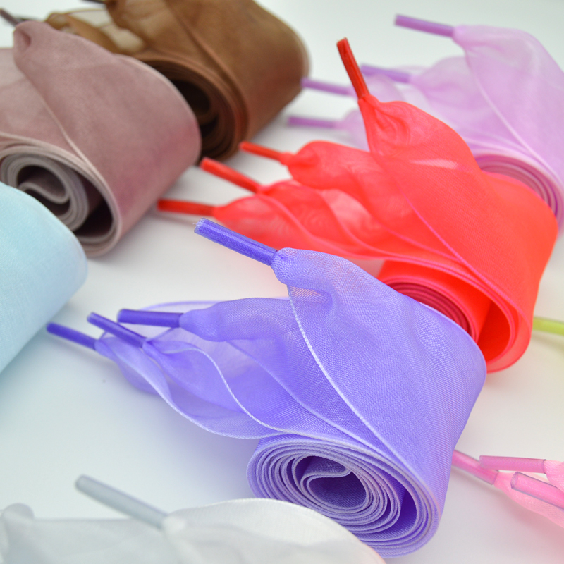 1 Pair 4cm Widen Organza Shoe  - đánh giá và giá Ribbon Wired Satin