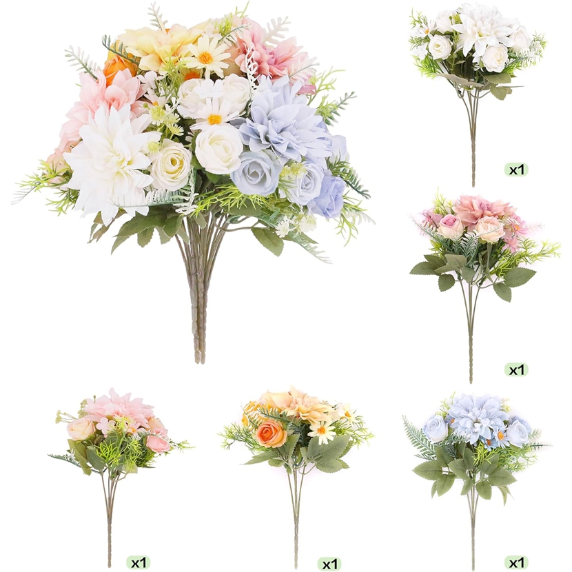 2/5PCS Artificial Rose Flowers - đánh giá và giá Baby Breath Dried