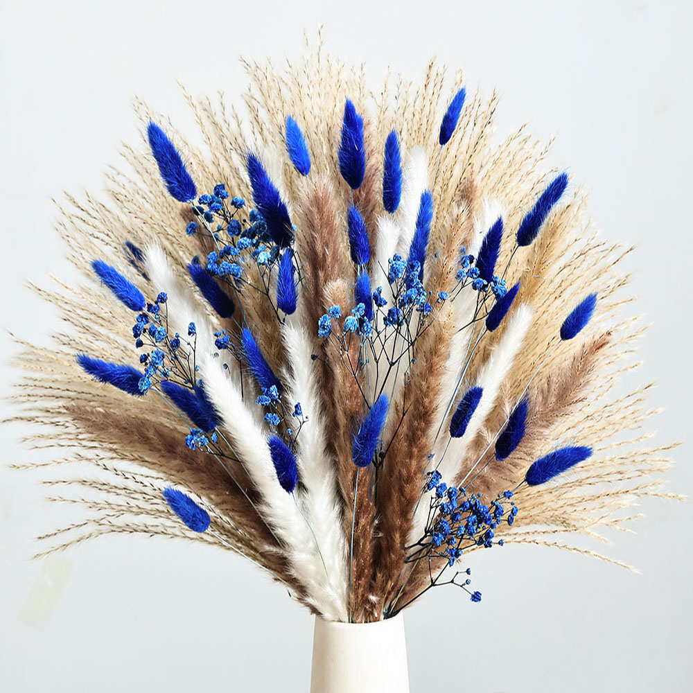 70pcs Blue Pampas Artificial D - đánh giá và giá Baby Breath Dried