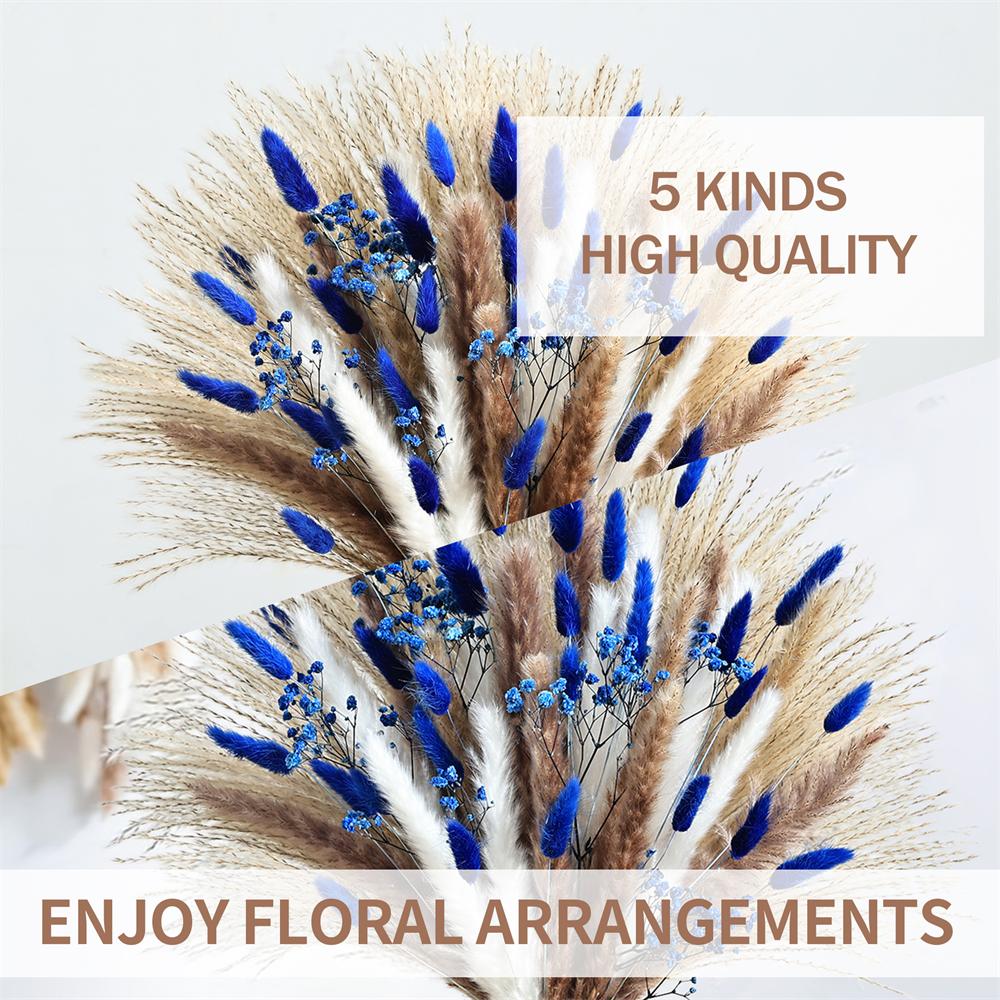 70pcs Blue Pampas Artificial D - đánh giá và giá Baby Breath Dried