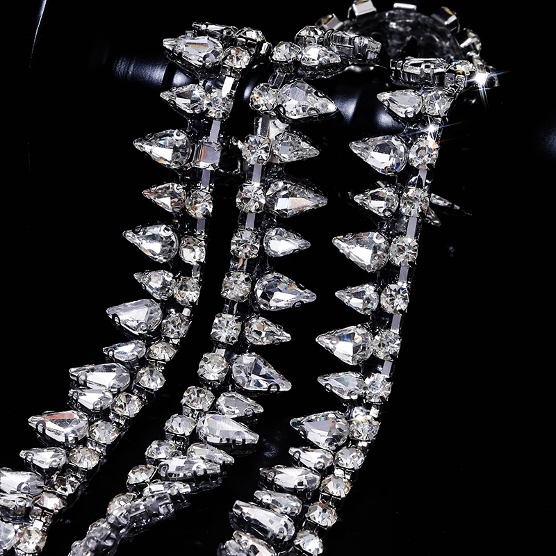 1Yard Crystal Rhinestone Borde - đánh giá và giá Ribbon Wired Satin