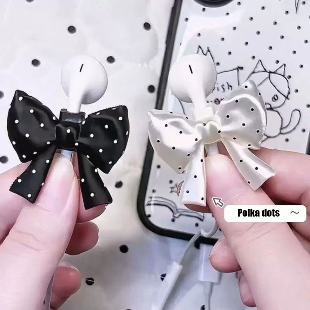 Satin Ribbon Bow Earphone Orna - đánh giá và giá Ribbon Wired Satin